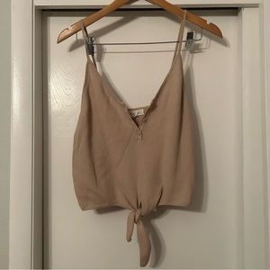 Ribbed knit tank top